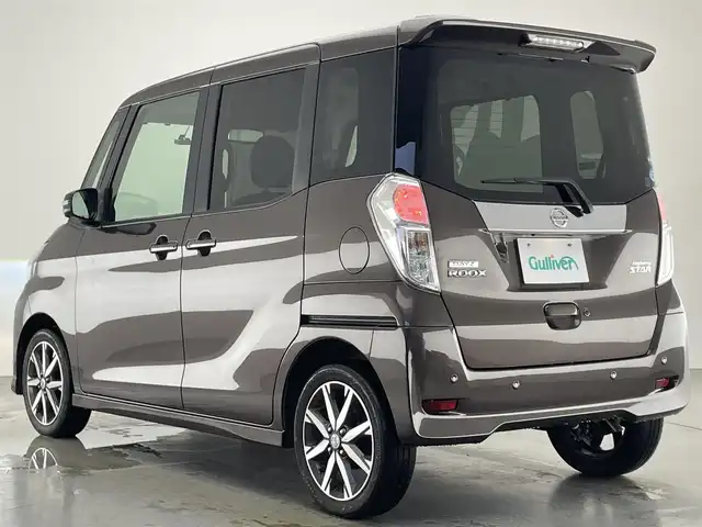 日産 デイズ ルークス ハイウェイスターX Gパッケージ 愛知県 2018(平30)年 4万km アッシュブラウンM 純正ナビ　フルセグＴＶ　Ｂｌｕｅｔｏｏｔｈ　全方位カメラ　両側パワースライドドア　エマージェンシーブレーキ　衝突軽減　車線逸脱　コーナーセンサー　ドライブレコーダー　ＬＥＤオートライト　フォグ　禁煙車