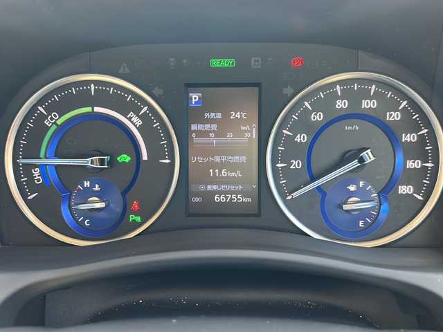 トヨタ ヴェルファイア ハイブリット X 富山県 2019(令1)年 6.7万km ブラック ワンオーナー/両側パワスラ/スマートキー×２/社外メモリーナビ(AVIC-CL902)/DVD/BT/USB/フルセグTV/ビルトインETC/ミラー型前後ドラレコ/社外フリップダウンモニター(TVM-FW1020)/LEDヘッドライト/フォグ/プッシュスタート/衝突安全ブレーキ/レーンキープアシスト/オートハイビーム/レーダークルコン/電動Pブレーキ/電格ウィンカーミラー/シートカバー/Clazzioフロアマット/電動Pブレーキ/皮巻きステアリング/ステアリングスイッチ/AC100V電源/保証書・取説・ナビ取説