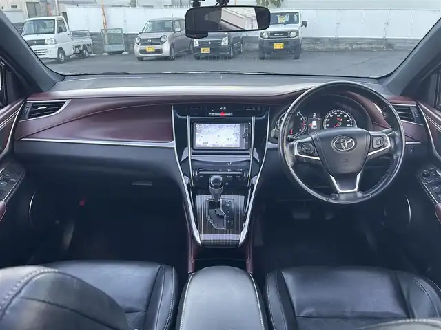 トヨタ ハリアー エレガンス 群馬県 2014(平26)年 12万km スパークリングブラックパールクリスタルシャイン モデリスタエアロ/純正SDナビゲーション/（CD/DVD/SD/BT/フルセグTV）/バックカメラ/ビルトインETC/サンルーフ/ハーフレザーシート/前後ドライブレコーダー/D席パワーシート/ステアリングスイッチ/LEDヘッドライト/フォグライト/電格ミラー/純正フロアマット/社外20インチアルミホイール