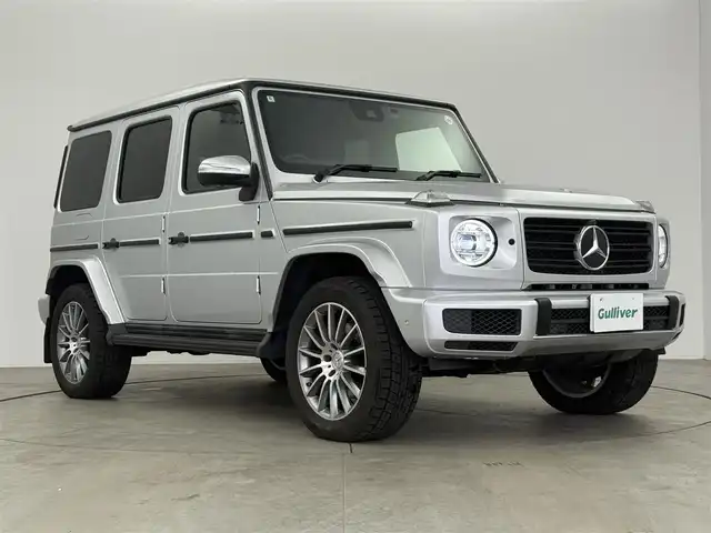 メルセデス・ベンツ ゲレンデヴァーゲン Ｇ３５０ｄ AMGライン 愛知県 2020(令2)年 2.4万km イリジウムシルバー ラグジュアリーパッケージ/サンルーフ/ブルメスタープレミアムサウンド/AMGスタイリングパッケージ/アダプティブダンピングシステム/純正ナビ/Bluetooth接続/フルセグTV/AppleCarPlay/AndroidAuto/ETC2.0/純正前後ドライブレコーダー/シートヒーター/レーザシート/衝突被害軽減ブレーキ/アダプティブクルーズコントロール/レーンキープアシスト/ブラインドスポットモニター/衝突被害軽減ブレーキ