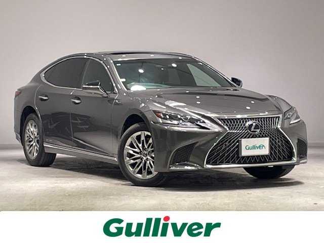 レクサス ＬＳ 500h Iパッケージ 宮城県 2017(平29)年 4.6万km マンガンラスター サンルーフ/４WD/レクサスセーフティシステム/・プリクラッシュセーフティ/・レーンディパーチャーアラート/・レーダークルーズコントロール/・アダプティブハイビームシステム/・ロードサインアシスト/・先行車発進告知機能/・パーキングサポートブレーキ/・ブラインドスポットモニター/純正SDナビ/・Bluetooth/CD/DVD/USB/・フルセグTV/・2.0ETC/・全方位カメラ/アイドリングストップ/電子パーキング/・オートブレーキホールド/革巻きステアリング/・ステアリングヒーター/・ステアリングスイッチ/パワーシート（運転席/助手席）/・シートヒーター（全席）/プッシュスタート/・スマートキー/LEDヘッドライト/・オートライト/・オートハイビーム/純正フロアマット/純正アルミホイール