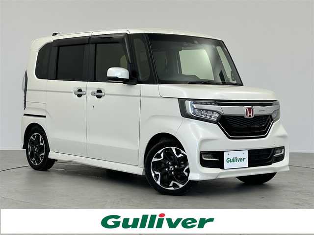 ホンダ Ｎ ＢＯＸ カスタム G L ターボ ホンダセンシング 愛知県 2018(平30)年 6.8万km プレミアムホワイトパールⅡ ターボ　ナビＡＶＮ－Ｒ８　バックカメラ　ホンダセンシング　パドルシフト　ソナ－　追従クルコン　ETC　　アルミホイール　レザー調シート　ＬＥＤライト　カーテンエアバック　ドラレコ　スマートキー　Pスラ