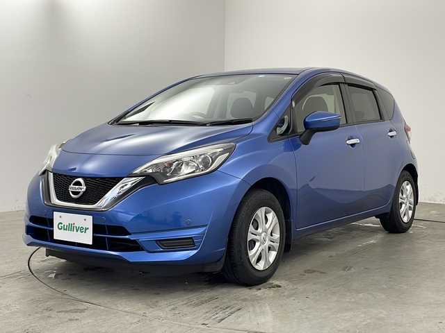 日産 ノート X Vセレクション 兵庫県 2020(令2)年 3.7万km シャイニングブルー ・純正ナビ&TV/・ドライブレコーダー/・エマージェンシーブレーキ/・前後コーナーセンサー/・オートライト/・オートエアコン/・スマートキー/・レーンキープアシスト/・横滑り防止機能/・盗難防止機能/・ＨＩＤ