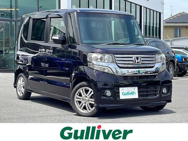 ホンダ Ｎ ＢＯＸ カスタム G Lパッケージ 長野県 2012(平24)年 5.4万km プレミアムゴールドパープルパール ４WD　/純正オーディオ　/AM/FM/CD　/プッシュスタート　/ステアリングスイッチ/片側電動スライドドア　/HIDヘッドライト　/オートライト　/横滑り防止　/盗難防止/Wエアバッグ/ABS/ETC