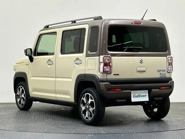スズキ ハスラー Jスタイル Ⅱ 愛媛県 2024(令6)年 0.7万km シフォンアイボリーメタリック/ウッディブラウン2トーンルーフ ・スズキセーフティサポート/・ディスプレイオーディオ(PVH-9300DVSZS)/・D／N席シートヒーター /・純正15インチアルミホイール/・ステアリングリモコン/・Pスタート/・LEDヘッドライト/・スペアキー/・保証書