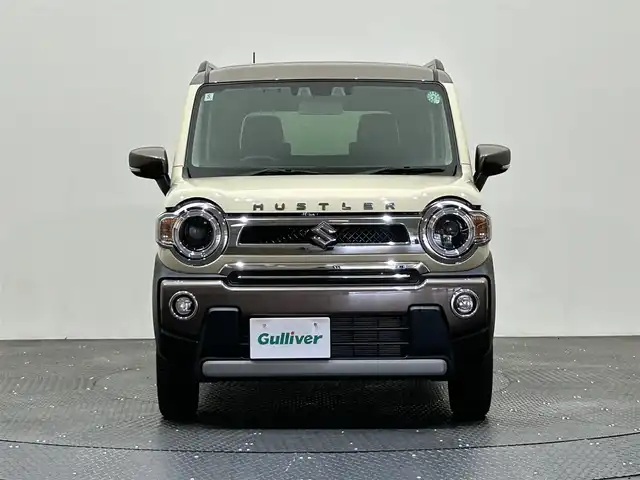 スズキ ハスラー Jスタイル Ⅱ 愛媛県 2024(令6)年 0.7万km シフォンアイボリーメタリック/ウッディブラウン2トーンルーフ ・スズキセーフティサポート/・ディスプレイオーディオ(PVH-9300DVSZS)/・D／N席シートヒーター /・純正15インチアルミホイール/・ステアリングリモコン/・Pスタート/・LEDヘッドライト/・スペアキー/・保証書
