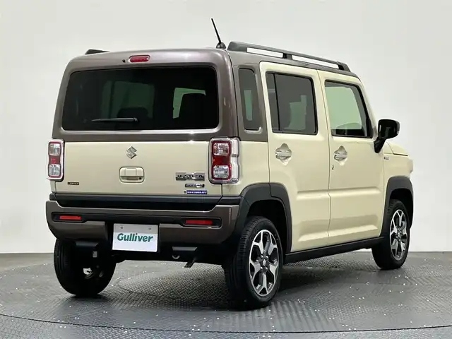 スズキ ハスラー Jスタイル Ⅱ 愛媛県 2024(令6)年 0.7万km シフォンアイボリーメタリック/ウッディブラウン2トーンルーフ ・スズキセーフティサポート/・ディスプレイオーディオ(PVH-9300DVSZS)/・D／N席シートヒーター /・純正15インチアルミホイール/・ステアリングリモコン/・プッシュスタート/・LEDヘッドライト/・スペアキー/・保証書