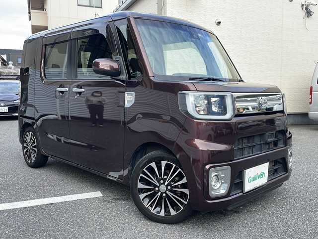 ダイハツ ウェイク G ターボ　レジャーエディション SA Ⅱ 広島県 2016(平28)年 6.8万km プラムブラウンクリスタルマイカ /登録時走行距離/　　　　　　　68091キロ/ワンオーナー/アイドリングストップ/ターボ/社外ナビ/バックカメラ/地デジ/両側パワースライドドア/スペアキー×１/ETC/新車時整備手帳/　　【保証書】/取扱説明書/