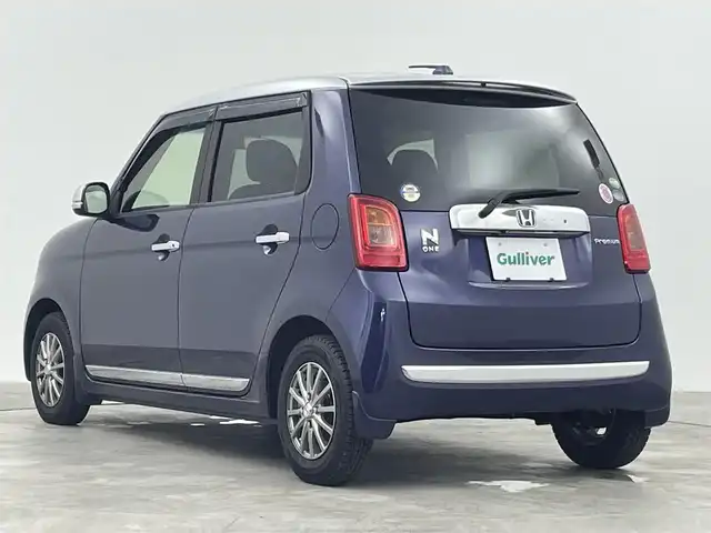 ホンダ Ｎ ＯＮＥ プレミアム ツアラー 群馬県 2014(平26)年 7.6万km プレミアムブルームーンパール 純正７インチナビ　バックカメラ　クルーズコントロール　ＨＩＤライト　オートライト　ベンチシート　社外１３インチＡＷ　ステアリングリモコン　パドルシフト　プッシュスタート　スマートキー　ＥＴＣ　禁煙車
