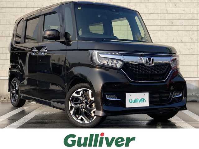 ホンダ Ｎ ＢＯＸ カスタム G L ターボ ホンダセンシング 静岡県 2020(令2)年 3.5万km プレミアムグラマラスブロンズP HondaSENSING/純正8インチナビ(VXU-207NBi)/　AM FM CD DVD Bluetooth USB SD/フルセグTV/ビルトインETC/レーダークルーズコントロール/LEDオートヘッドランプ/ハーフレザーシート/シートヒーター(前席)/両側パワースライドドア/リアクリアランスソナー/シーケンシャルターンランプ/純正15インチアルミホイール/リアサンシェード/スマートキー2本/ターボ/バックモニター/前後方ドライブレコーダー