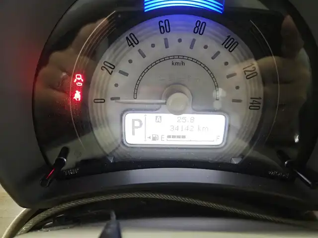 スズキ ラパン S 宮崎県 2017(平29)年 3.5万km フォーンベージュM ワンオーナー/純正8型ナビ/　(Bluetooth/CD/DVD)/フルセグTV/全方位モニター/横滑り防止装置/HIDヘッドランプ/オートライト/本革巻きステアリング/ステアリングスイッチ/前席シートヒーター/キーレスプッシュスタートシステム/禁煙車