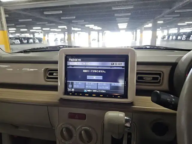 スズキ ラパン S 宮崎県 2017(平29)年 3.5万km フォーンベージュM ワンオーナー/純正8型ナビ/　(Bluetooth/CD/DVD)/フルセグTV/全方位モニター/横滑り防止装置/HIDヘッドランプ/オートライト/本革巻きステアリング/ステアリングスイッチ/前席シートヒーター/キーレスプッシュスタートシステム/禁煙車