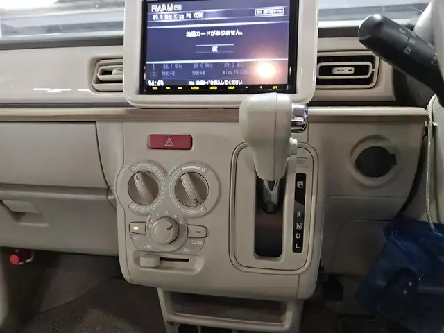 スズキ ラパン S 宮崎県 2017(平29)年 3.5万km フォーンベージュM ワンオーナー/純正8型ナビ/　(Bluetooth/CD/DVD)/フルセグTV/全方位モニター/横滑り防止装置/HIDヘッドランプ/オートライト/本革巻きステアリング/ステアリングスイッチ/前席シートヒーター/キーレスプッシュスタートシステム/禁煙車