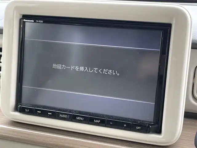 スズキ ラパン S 宮崎県 2017(平29)年 3.5万km フォーンベージュM ワンオーナー/純正8型ナビ/　(Bluetooth/CD/DVD)/フルセグTV/全方位モニター/横滑り防止装置/HIDヘッドランプ/オートライト/本革巻きステアリング/ステアリングスイッチ/前席シートヒーター/キーレスプッシュスタートシステム/禁煙車