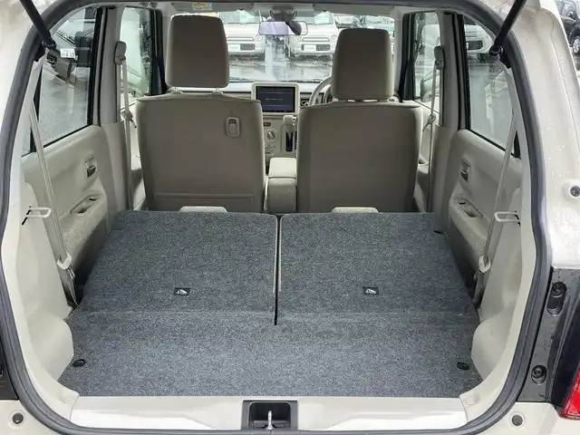 スズキ ラパン S 宮崎県 2017(平29)年 3.5万km フォーンベージュM ワンオーナー/純正8型ナビ/　(Bluetooth/CD/DVD)/フルセグTV/全方位モニター/横滑り防止装置/HIDヘッドランプ/オートライト/本革巻きステアリング/ステアリングスイッチ/前席シートヒーター/キーレスプッシュスタートシステム/禁煙車