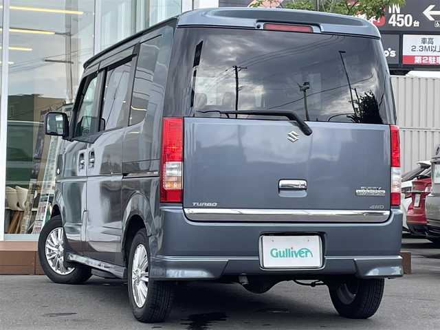 スズキ エブリィ ワゴン PZターボ スペシャル 道央・札幌 2006(平18)年 7.5万km アズールグレーパールメタリック ・４WD/・純正オーディオ/　FM＆AM＆CD＆MD/・電動格納ミラー/・電動ステップ/・社外エンジンスターター/。リモコンキー/・シートヒーター/・純正フロアマット/・ドアバイザー/・フォグライト/・シートヒーター/・バニティミラー/・オーバーヘッドコンソール/・ヘッドライトレベライザー