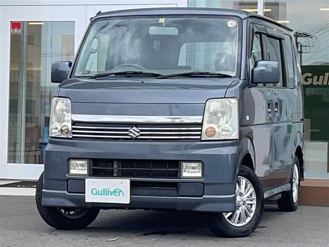スズキ エブリィ ワゴン PZターボ スペシャル 道央・札幌 2006(平18)年 7.5万km アズールグレーパールメタリック ・４WD/・純正オーディオ/　FM＆AM＆CD＆MD/・電動格納ミラー/・電動ステップ/・社外エンジンスターター/。リモコンキー/・シートヒーター/・純正フロアマット/・ドアバイザー/・フォグライト/・シートヒーター/・バニティミラー/・オーバーヘッドコンソール/・ヘッドライトレベライザー