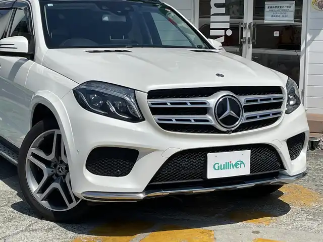 メルセデス・ベンツ ＧＬＳ３５０ｄ 神奈川県 2018(平30)年 4.5万km ダイヤモンドホワイト 純正COMANDナビ/　（Bluetooth・CD・USB）/フルセグTV/黒革シート/前席/2列目シートヒーター/前席パワーシート/サンルーフ/ハーマンカードンサウンドシステム/360°カメラ/レーダーセーフティパッケージ/ブラインドスポットモニター/パワーバックドア/LEDヘッドライト/純正21インチAW/ルーフレール/前方ドラレコ/スマートキー×2/保証書/取扱説明書/R1.2.3.5記録簿有り
