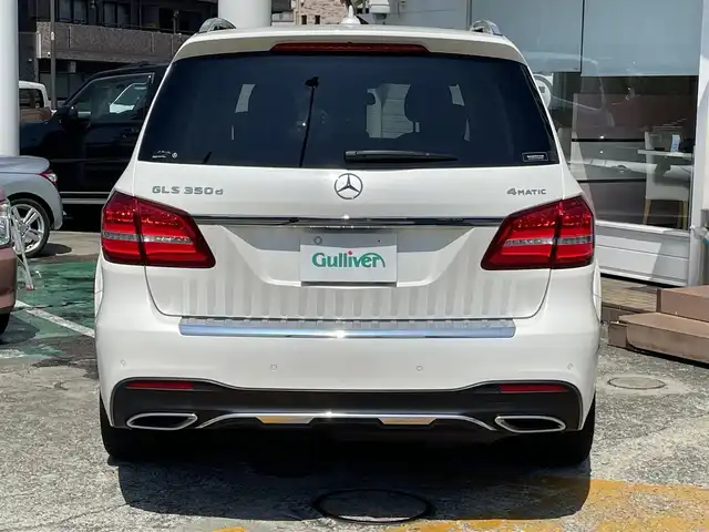 メルセデス・ベンツ ＧＬＳ３５０ｄ 神奈川県 2018(平30)年 4.5万km ダイヤモンドホワイト 純正COMANDナビ/　（Bluetooth・CD・USB）/フルセグTV/黒革シート/前席/2列目シートヒーター/前席パワーシート/サンルーフ/ハーマンカードンサウンドシステム/360°カメラ/レーダーセーフティパッケージ/ブラインドスポットモニター/パワーバックドア/LEDヘッドライト/純正21インチAW/ルーフレール/前方ドラレコ/スマートキー×2/保証書/取扱説明書/R1.2.3.5記録簿有り