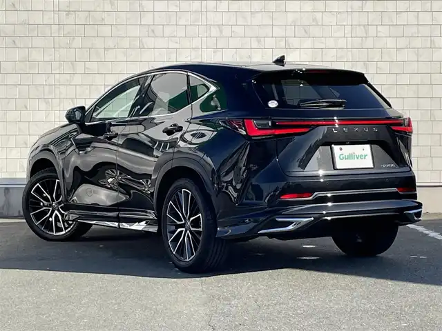 レクサス ＮＸ 250 愛知県 2023(令5)年 0.7万km グラファイトブラックガラスフレーク 〇純正9.8インチナビ/〇フルセグTV/〇ハンズフリーパワーバックドア/〇バックカメラ/〇ビルトインETC2.0/〇レーダークルーズコントロール/〇コーナーセンサー/〇セーフティシステムプラス/〇ブラインドスポットモニター/パーキングサポートブレーキ/〇LEDヘッドランプ/〇LEDフロントフォグランプ/〇革巻きステアリングホイール/パドルシフト/〇合皮シート/〇パワーシート/〇スマートエントリー/スタートシステム/〇左右独立温度調整オートエアコン/ナノイーX/〇デジタルインナーミラー/〇純正オプション20インチアルミホイール/〇モデリスタエアロ(F・R)/〇禁煙車