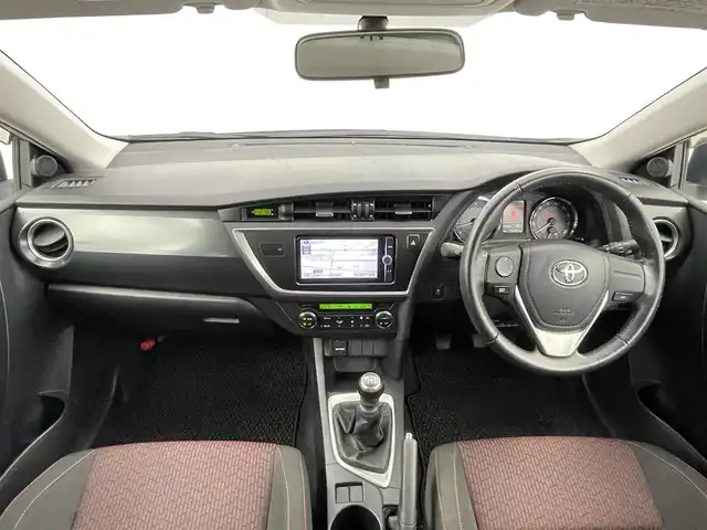 トヨタ オーリス RS Sパッケージ 千葉県 2012(平24)年 5.3万km シルバーM 禁煙車/モデリスタエアロ/6速MT/純正メモリナビ/　CD/DVD/BT/フルセグ/ETC/横滑り防止装置/アダプティブ・フロントライティング・システム/ステアリングスイッチ/革巻きステアリング/スマートキー＆プッシュスタート/電動格納ミラー/純正フロアマット/純正16インチアルミホイール