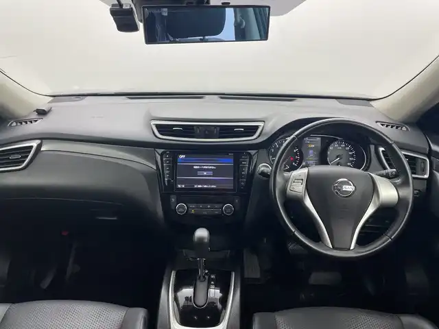 日産 エクストレイル 20X エマージェンシーブレーキ 群馬県 2016(平28)年 5.8万km ダイヤモンドブラック ワンオーナ－純正９型ナビ　フルセグ　アイドリングストップ　衝突被害軽減ブレーキ　レーンアシスト　オートライト　ＬＥＤヘットライト　電動格納ミラー　前方ドライブレコーダー　ＥＴＣ　スマートキー　禁煙車