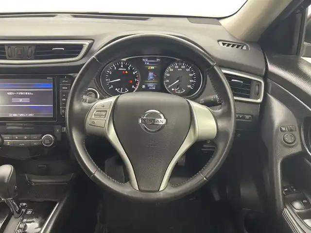 日産 エクストレイル 20X エマージェンシーブレーキ 群馬県 2016(平28)年 5.8万km ダイヤモンドブラック ワンオーナ－純正９型ナビ　フルセグ　アイドリングストップ　衝突被害軽減ブレーキ　レーンアシスト　オートライト　ＬＥＤヘットライト　電動格納ミラー　前方ドライブレコーダー　ＥＴＣ　スマートキー　禁煙車