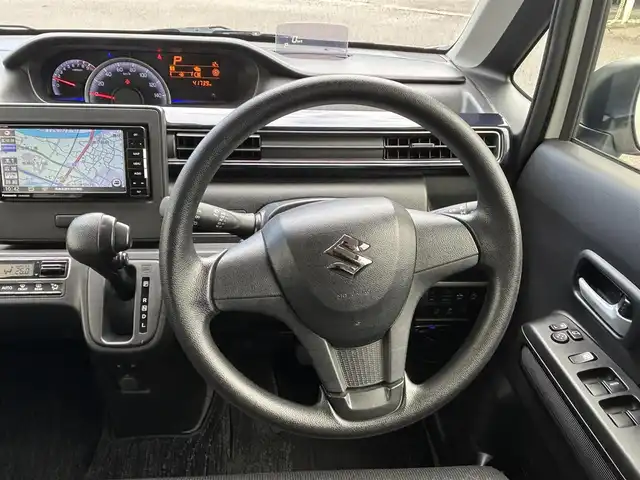 スズキ ワゴンＲ HYBRID FX リミテッド 長崎県 2019(令1)年 4.2万km ピュアホワイトP ワンオーナー/社外メモリナビ/（CD/DVD/BT/フルセグ）/バックカメラ/衝突軽減システム/レーンアシスト/ヘッドアップディスプレイ/ドライブレコーダー/オートライト/スマートキー/プッシュスタート/シートヒーター/ETC/純正14インチAW