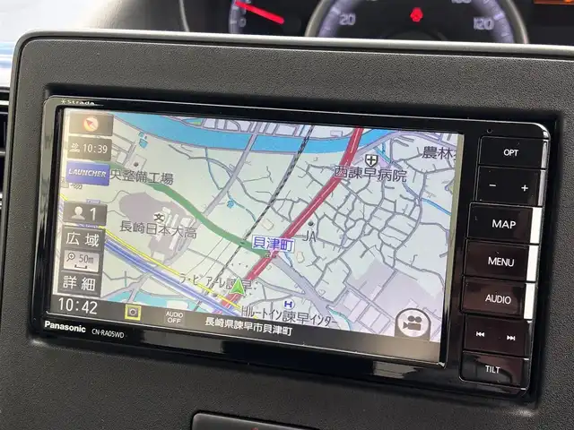 スズキ ワゴンＲ HYBRID FX リミテッド 長崎県 2019(令1)年 4.2万km ピュアホワイトP ワンオーナー/社外メモリナビ/（CD/DVD/BT/フルセグ）/バックカメラ/衝突軽減システム/レーンアシスト/ヘッドアップディスプレイ/ドライブレコーダー/オートライト/スマートキー/プッシュスタート/シートヒーター/ETC/純正14インチAW