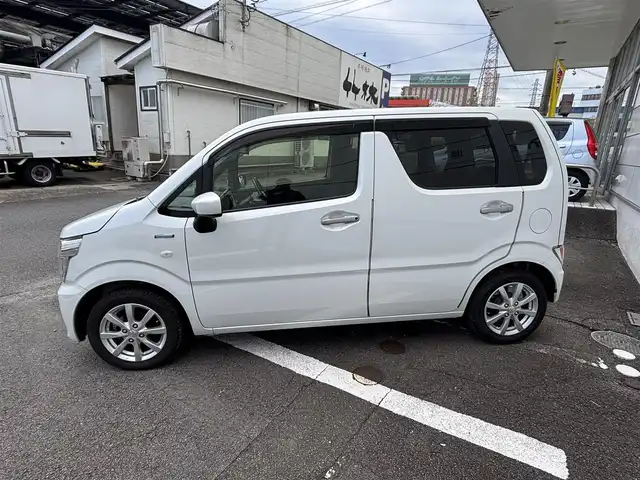 スズキ ワゴンＲ HYBRID FX リミテッド 長崎県 2019(令1)年 4.2万km ピュアホワイトP ワンオーナー/社外メモリナビ/（CD/DVD/BT/フルセグ）/バックカメラ/衝突軽減システム/レーンアシスト/ヘッドアップディスプレイ/ドライブレコーダー/オートライト/スマートキー/プッシュスタート/シートヒーター/ETC/純正14インチAW