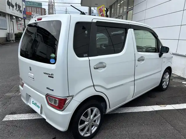 スズキ ワゴンＲ HYBRID FX リミテッド 長崎県 2019(令1)年 4.2万km ピュアホワイトP ワンオーナー/社外メモリナビ/（CD/DVD/BT/フルセグ）/バックカメラ/衝突軽減システム/レーンアシスト/ヘッドアップディスプレイ/ドライブレコーダー/オートライト/スマートキー/プッシュスタート/シートヒーター/ETC/純正14インチAW