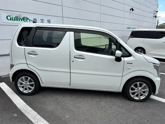 スズキ ワゴンＲ HYBRID FX リミテッド 長崎県 2019(令1)年 4.2万km ピュアホワイトP ワンオーナー/社外メモリナビ/（CD/DVD/BT/フルセグ）/バックカメラ/衝突軽減システム/レーンアシスト/ヘッドアップディスプレイ/ドライブレコーダー/オートライト/スマートキー/プッシュスタート/シートヒーター/ETC/純正14インチAW