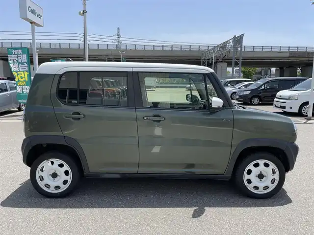 スズキ ハスラー Jスタイル 石川県 2015(平27)年 7.3万km クールカーキパールメタリック/ホワイト2トーンルーフ 社外CD/シートヒーター/ホワイトルーフ/スマートキー/プッシュスタート/電動ミラー/レーダーブレーキ/オートライト/オートエアコン/保証書