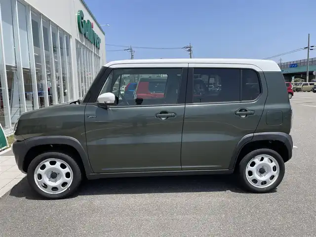 スズキ ハスラー Jスタイル 石川県 2015(平27)年 7.3万km クールカーキパールメタリック/ホワイト2トーンルーフ 社外CD/シートヒーター/ホワイトルーフ/スマートキー/プッシュスタート/電動ミラー/レーダーブレーキ/オートライト/オートエアコン/保証書