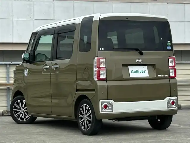 ダイハツ ウェイク G ターボ SA Ⅲ 静岡県 2018(平30)年 3.7万km パールホワイトⅢ /オフビートカーキM ターボ車/ツートーン/パールホワイトIII /オフビートカーキM/スマートアシスト３/ストラーダナビ/フルセグＴＶ/ＤＶＤ再生/両側電動スライドドア/ＬＥＤヘッド/フォグライト/オートハイビーム/ＡＡＣ/ベンチシート/ドアバイザー/純正１４ＡＷ