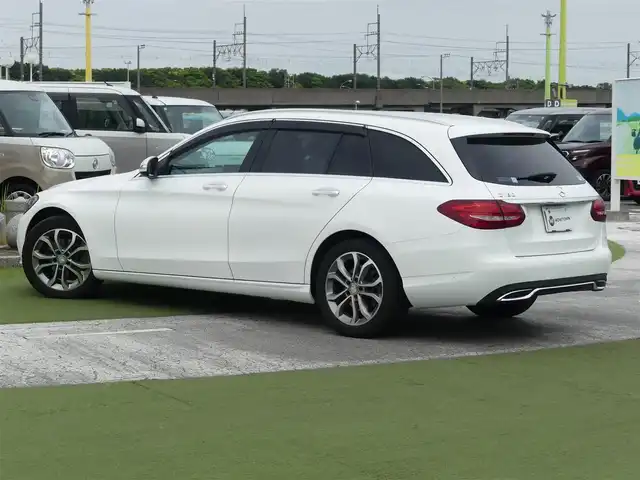 メルセデス・ベンツ Ｃ１８０ ステーションワゴンアバンギャルド 千葉県 2015(平27)年 4.5万km ポーラホワイト PRE-SAFEブレーキ/レーンキープアシスト/ブラインドスポットアシスト/アテンションアシスト/ディストロニック/パワーバックドア/ハーフレザーシート/運転席パワーシート/前席シートヒーター/純正HDDナビ/地デジTV/【DVD/CD再生機能　Bluetooth接続】/ドライブレコーダー（DRY-AS350GS）/革巻きステアリング/ステアリングスイッチ/パドルシフト/ETC（2.0）/LEDヘッドライト/フォグライト/ウインカーミラー/パークトロニック/純正17インチアルミホイル/サイド/カーテンエアバッグ/キーレスゴー