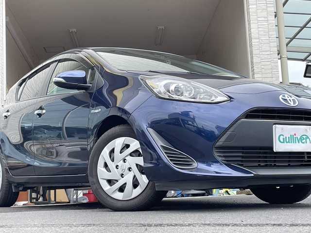 トヨタ アクア S スタイルブラック 大分県 2018(平30)年 2.5万km ダークブルーマイカ 純正ビルトインETC/オートライト/オートマチックハイビーム/レーンキープアシスト/衝突被害軽減ブレーキ/バックカメラ