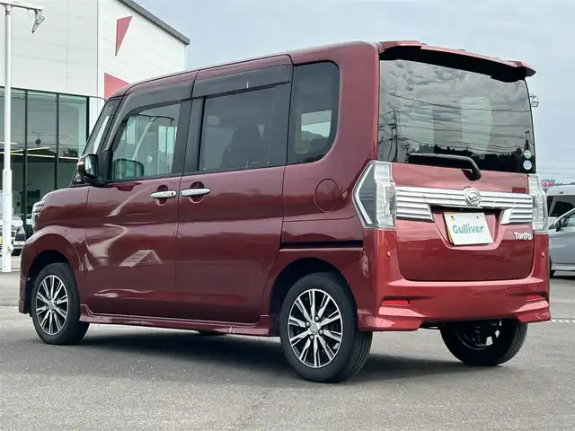 ダイハツ タント カスタム X トップED SA Ⅲ 鹿児島県 2017(平29)年 7.1万km ファイアークォーツレッドM ワンオーナー/社外ナビ AVIC-CZ700/(Bluetooth/フルセグTV/CD/DVD)/バックカメラ/両側パワースライドドア/LEDヘッドライト/ハーフレザーシート/運転席シートヒーター/純正14インチアルミホイール/アイドリングストップ/スマートキー/ETC