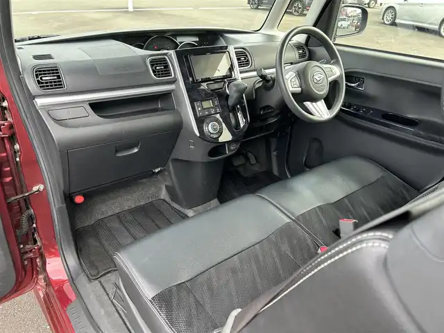 ダイハツ タント カスタム X トップED SA Ⅲ 鹿児島県 2017(平29)年 7.1万km ファイアークォーツレッドM ワンオーナー/社外ナビ AVIC-CZ700/(Bluetooth/フルセグTV/CD/DVD)/バックカメラ/両側パワースライドドア/LEDヘッドライト/ハーフレザーシート/運転席シートヒーター/純正14インチアルミホイール/アイドリングストップ/スマートキー/ETC