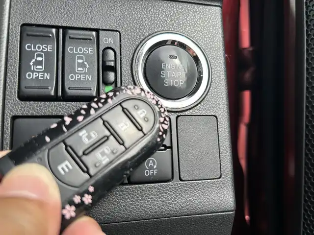 ダイハツ タント カスタム X トップED SA Ⅲ 鹿児島県 2017(平29)年 7.1万km ファイアークォーツレッドM ワンオーナー/社外ナビ AVIC-CZ700/(Bluetooth/フルセグTV/CD/DVD)/バックカメラ/両側パワースライドドア/LEDヘッドライト/ハーフレザーシート/運転席シートヒーター/純正14インチアルミホイール/アイドリングストップ/スマートキー/ETC