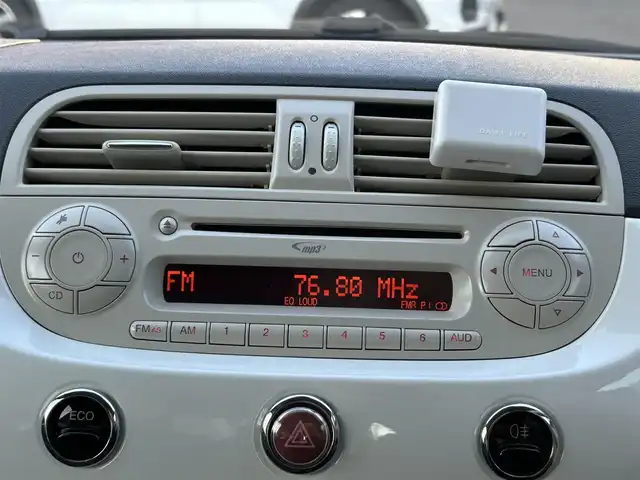 フィアット ５００Ｓ ツインエア 岡山県 2014(平26)年 7.2万km ボサノバホワイト 登録時走行距離72016km/ラジオカセット/(AM/FM)/パワーウィンドウ/パワーステアリング/USB入力端子/リモコンキー/純正１５インチアルミホイール/MT付きAT/保証書/取扱説明書/記録簿/キセノンヘッドライト