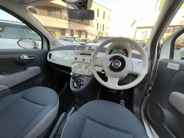 フィアット ５００Ｓ ツインエア 岡山県 2014(平26)年 7.2万km ボサノバホワイト 登録時走行距離72016km/ラジオカセット/(AM/FM)/パワーウィンドウ/パワーステアリング/USB入力端子/リモコンキー/純正１５インチアルミホイール/MT付きAT/保証書/取扱説明書/記録簿/キセノンヘッドライト