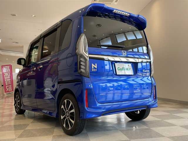 ホンダ Ｎ ＢＯＸ カスタム G EX ホンダセンシング 福井県 2018(平30)年 5.2万km ブリリアントスポーティブルーメタリック2トーン 純正8インチナビ/フルセグTV/バックカメラ/ETC/ドライブレコーダー/片側パワースライドドア/ホンダセンシング/・アダプティブクルーズコントロール/・先行車発進お知らせ機能/・標識認識機能/・レーンキープアシスト/・衝突軽減ブレーキ/オートライト/LEDヘッドライト/純正14インチAW/プッシュスタート/スマートキー/スーパースライドシート/ステアリングスイッチ/純正フロアマット