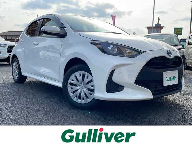 トヨタ ヤリス ハイブリッド G 山形県 2023(令5)年 0.5万km スーパーホワイトⅡ ワンオーナー/純正ナビ/Bluetooth接続/バックカメラ/ハロゲンヘッドライト/オートライト/プリクラッシュセーフティ/クリアランスソナー/オートハイビーム