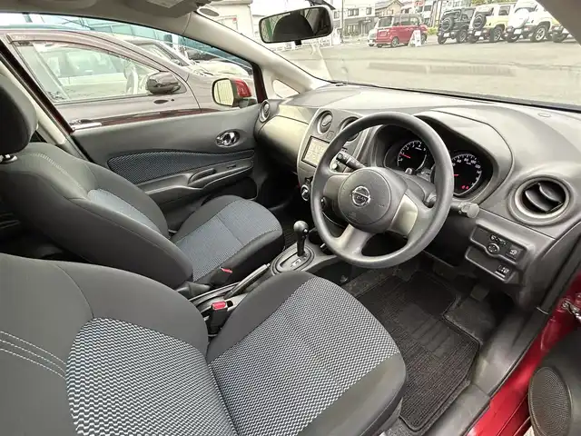 日産 ノート X 福島県 2012(平24)年 3万km ラディアントレッド ワンオーナー/純正メモリナビ/　【CD/ワンセグTV/AUX】/バックカメラ/ETC/ハロゲンライト/ヘッドライトレベライザー/スマートキー/プッシュスタート/アイドリングストップ/ドアバイザー/フロアマット/リアプライバシーガラス/スペアキー×1