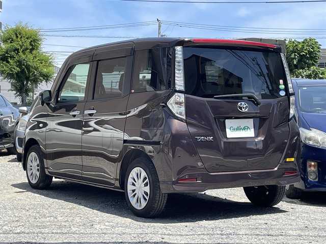 トヨタ タンク X S 東京都 2018(平30)年 1万km プラムブラウンパールクリスタルシャイン 登録時走行距離9822km/ワンオーナー/純正メモリナビ/（CD/ワンセグTV/Bluetooth）/バックカメラ/前方ドライブレコーダー/ビルトインETC/左側パワースライドドア/コーナーセンサー/スマートアシストIII/・衝突回避支援ブレーキ機能/・誤発進抑制制御機能/・車線逸脱機能/・先行車発進お知らせ機能/・オートハイビーム/スマートキー/純正フロアマット/スペアキー1本/保証書/取扱説明書