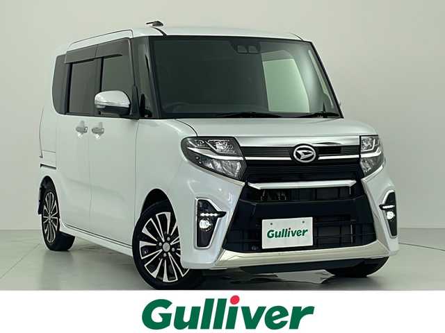 ダイハツ タント カスタム RS 大阪府 2021(令3)年 1.5万km シャイニングホワイトパール スマートアシスト/・車線逸脱警報機能/・衝突警報機能/・衝突回避支援ブレーキ機能/・誤発進抑制機能/・ブラインドスポットモニター/・ふらつき警報機能/・路外逸脱警報機能/純正ナビ（Bluetooth/AM/FM/CD/DVD）/フルセグTV/バックカメラ/両側パワースライドドア/レーダークルーズコントロール/LEDヘッドライト/フォグランプ/ハーフレザーシート/シートヒーター/純正15インチアルミホイール/運転席ロングスライド/スマートキー/ETC
