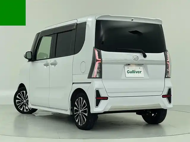 ダイハツ タント カスタム RS 大阪府 2021(令3)年 1.5万km シャイニングホワイトパール スマートアシスト/・車線逸脱警報機能/・衝突警報機能/・衝突回避支援ブレーキ機能/・誤発進抑制機能/・ブラインドスポットモニター/・ふらつき警報機能/・路外逸脱警報機能/純正ナビ（Bluetooth/AM/FM/CD/DVD）/フルセグTV/バックカメラ/両側パワースライドドア/レーダークルーズコントロール/LEDヘッドライト/フォグランプ/ハーフレザーシート/シートヒーター/純正15インチアルミホイール/運転席ロングスライド/スマートキー/ETC