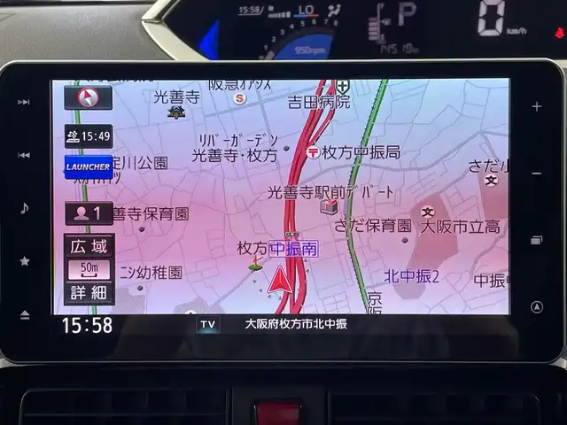 ダイハツ タント カスタム RS 大阪府 2021(令3)年 1.5万km シャイニングホワイトパール スマートアシスト/・車線逸脱警報機能/・衝突警報機能/・衝突回避支援ブレーキ機能/・誤発進抑制機能/・ブラインドスポットモニター/・ふらつき警報機能/・路外逸脱警報機能/純正ナビ（Bluetooth/AM/FM/CD/DVD）/フルセグTV/バックカメラ/両側パワースライドドア/レーダークルーズコントロール/LEDヘッドライト/フォグランプ/ハーフレザーシート/シートヒーター/純正15インチアルミホイール/運転席ロングスライド/スマートキー/ETC