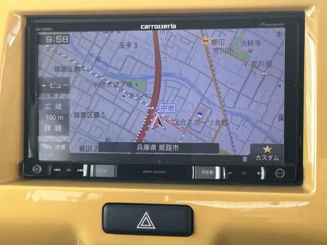 スズキ ハスラー G 愛知県 2017(平29)年 6.4万km アクティブイエロー/ブラック2トーンルーフ 社外メモリーナビ/・CD/DVD/・Bluetooth/・SD音楽録音/・フルセグテレビ/バックカメラ/運転席シートヒーター/アイドリングストップ/ヘッドライトレベライザー/前後ドライブレコーダー/オートライト/ビルトインETC